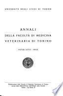 Annali della Facoltà di medicina veterinaria di Torino