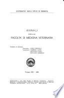 Annali della Facoltà di Medicina Veterinaria