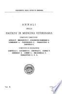 Annali della Facoltà di Medicina Veterinaria
