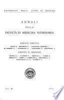 Annali della Facoltà di Medicina Veterinaria