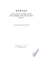 Annali della Facoltà di Scienze Agrarie della Università degli Studi di Napoli, Portici