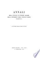 Annali della Facoltà di Scienze Agrarie della Università degli Studi di Napoli, Portici