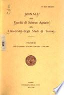 Annali della Facoltà di Scienze Agrarie della Università degli Studi di Torino