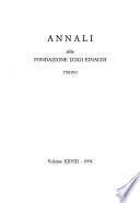 Annali della Fondazione Luigi Einaudi