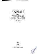 Annali della Fondazione Luigi Einaudi