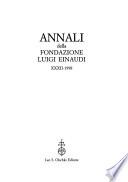 Annali della Fondazione Luigi Einaudi