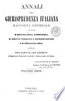 Annali della giurisprudenza italiana