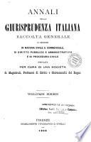 Annali della giurisprudenza italiana