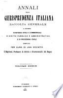Annali della giurisprudenza italiana