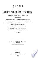 Annali della giurisprudenza italiana