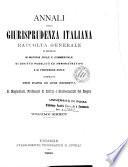 Annali della giurisprudenza italiana