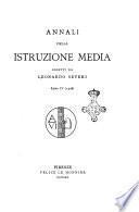 Annali della istruzione media