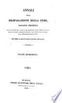 Annali della propagazione della fede