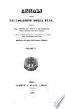 Annali della propagazione della fede