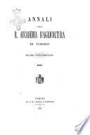 Annali della R. Accademia d'agricoltura di Torino