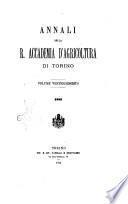 Annali della R. Accademia d'agricoltura di Torino