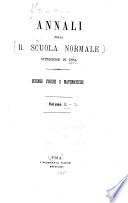 Annali della R. Scuola normale superiore di Pisa