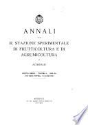 Annali della R. Stazione sperimentale di agrumicoltura e frutticoltura in Acireale