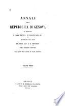 Annali della repubblica di Genova di Monsignor Giustiniani