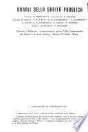 Annali della sanità pubblica