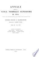 Annali della Scuola normale superiore di Pisa