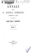 Annali della Scuola normale superiore di Pisa