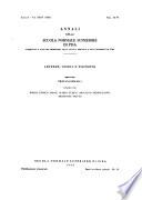 Annali della Scuola normale superiore di Pisa