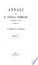 Annali della Scuola normale superiore di Pisa, Lettere, storia e filosofia