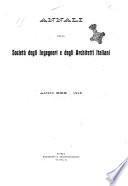 Annali della Società degli ingegneri e degli architetti italiani. Parte 1., Atti della società