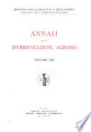Annali della sperimentazione agraria