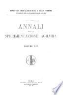 Annali della Sperimentazione Agraria