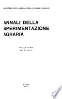 Annali della sperimentazione agraria