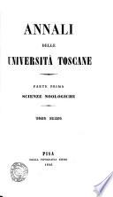 Annali della università toscane. Scienze noologiche. Tom. 1-36 [and] Indice