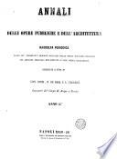 Annali delle opere pubbliche e dell'architettura