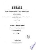 Annali delle opere pubbliche e dell'architettura