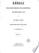 Annali delle opere pubbliche e dell'architettura