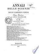 Annali delle scienze del regno Lombardo-Veneto