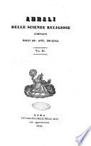 Annali delle scienze religiose