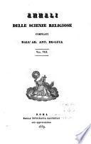 Annali delle scienze religiose