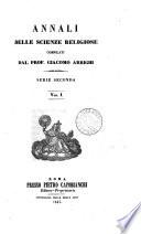 Annali delle scienze religiose