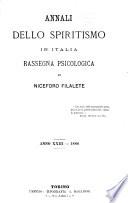 Annali dello spiritismo in Italia