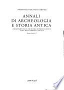 Annali di archeologia e storia antica