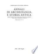 Annali di archeologia e storia antica