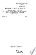 Annali di Ca' Foscari
