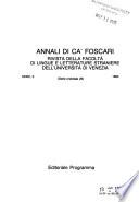 Annali di Ca' Foscari