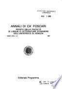 Annali di Ca' Foscari