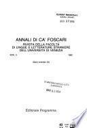 Annali di Ca' Foscari