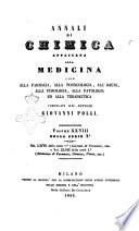 Annali di chimica applicata alla medicina cioè alla farmacia, alla tossicologia, all'igiene, alla fisiologia, alla patologia e alla terapeutica. Serie 3