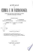 Annali di chimica e di farmacologia
