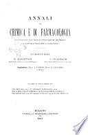 Annali di chimica e di farmacologia